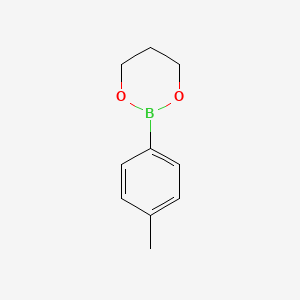 2-(p-Tolyl)-1,3,2-dioxaborinane chemical structure (CAS 4463-41-6)