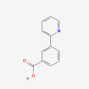 3-(Pyridin-2-yl)benzoic acid chemical structure (CAS 4467-07-6)
