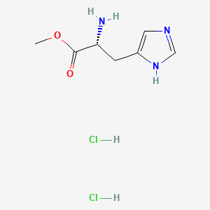 (R)-Methyl 2-amino-3-(1H-imidazol-4-yl)propanoate dihydrochloride chemical structure (CAS 4467-54-3)