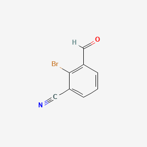 2-Bromo-3-formylbenzonitrile chemical structure (CAS 446864-55-7)