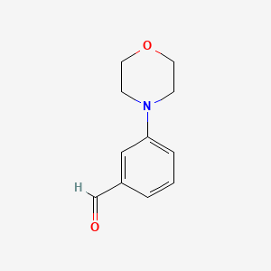 3-Morpholinobenzaldehyde chemical structure (CAS 446866-87-1)