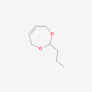 2-Propyl-4,7-dihydro-1,3-dioxepine chemical structure (CAS 4469-34-5)