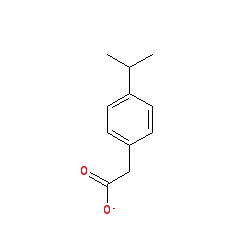 2-(4-Isopropylphenyl)acetic acid chemical structure (CAS 4476-28-2)