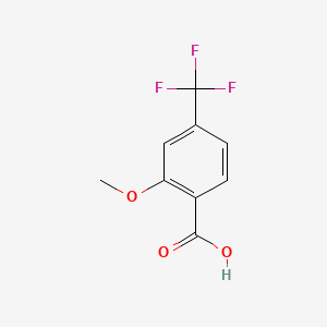 2-Methoxy-4-(trifluoromethyl)benzoic acid chemical structure (CAS 448-36-2)
