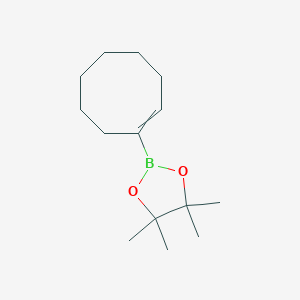 2-(1-Cycloocten-1-yl)-4,4,5,5-tetramethyl-1,3,2-dioxaborolane chemical structure (CAS 448211-45-8)