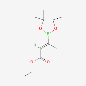 (Z)-Ethyl 3-(4,4,5,5-tetramethyl-1,3,2-dioxaborolan-2-yl)but-2-enoate chemical structure (CAS 448212-00-8)