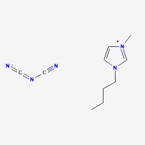 1-butyl-3-methylimidazolium dicyanamide chemical structure (CAS 448245-52-1)