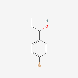 1-(4-Bromophenyl)propan-1-ol chemical structure (CAS 4489-22-9)