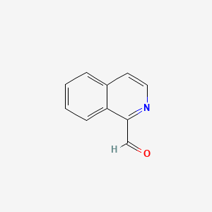 Isoquinoline-1-carbaldehyde chemical structure (CAS 4494-18-2)