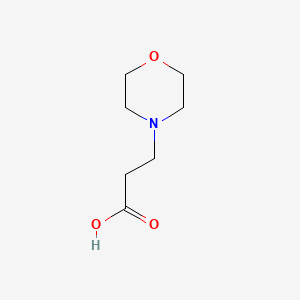 3-Morpholinopropanoic acid chemical structure (CAS 4497-04-5)