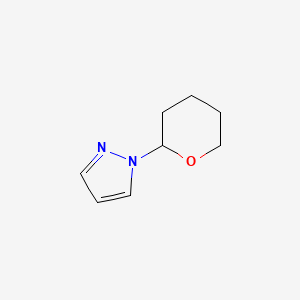 1-(2-Tetrahydropyranyl)-1H-pyrazole chemical structure (CAS 449758-17-2)
