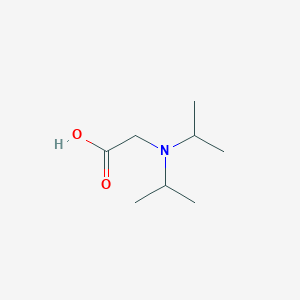 2-(Diisopropylamino)acetic acid chemical structure (CAS 44976-83-2)