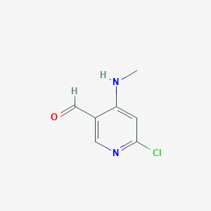 6-Chloro-4-(methylamino)nicotinaldehyde chemical structure (CAS 449811-29-4)