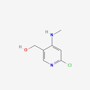 (6-Chloro-4-(methylamino)pyridin-3-yl)methanol chemical structure (CAS 449811-30-7)