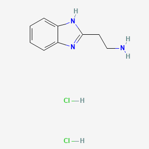 2-(1H-Benzo[d]imidazol-2-yl)ethanamine dihydrochloride chemical structure (CAS 4499-07-4)