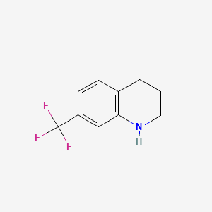 7-(Trifluoromethyl)-1,2,3,4-tetrahydroquinoline chemical structure (CAS 450-62-4)