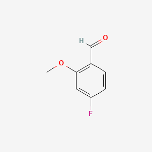 4-Fluoro-2-methoxybenzaldehyde chemical structure (CAS 450-83-9)