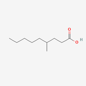 4-Methylnonanoic acid chemical structure (CAS 45019-28-1)