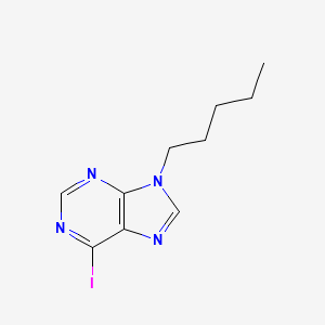 6-Iodo-9-pentyl-9H-purine chemical structure (CAS 450368-39-5)