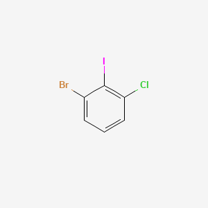 1-Bromo-3-chloro-2-iodobenzene chemical structure (CAS 450412-28-9)