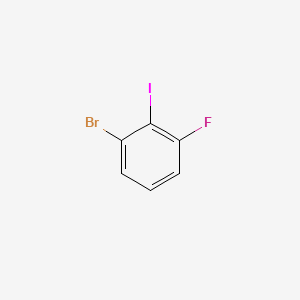 1-Bromo-3-fluoro-2-iodobenzene chemical structure (CAS 450412-29-0)