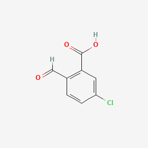 5-Chloro-2-formylbenzoic acid chemical structure (CAS 4506-45-0)