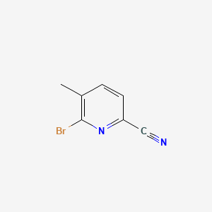 6-Bromo-5-methylpicolinonitrile chemical structure (CAS 450844-27-6)