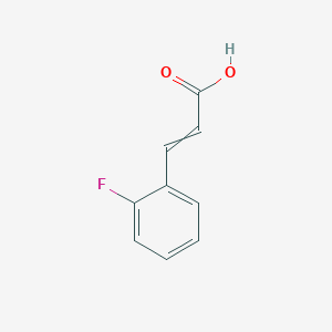 2-Fluorocinnamic acid chemical structure (CAS 451-69-4)