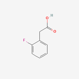 2-(2-Fluorophenyl)acetic acid chemical structure (CAS 451-82-1)