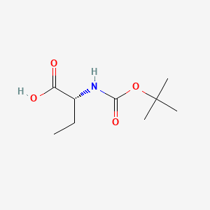 Boc-D-Abu-OH chemical structure (CAS 45121-22-0)