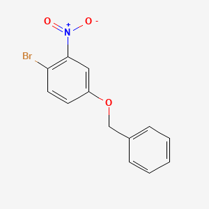 4-(Benzyloxy)-1-bromo-2-nitrobenzene chemical structure (CAS 4514-28-7)