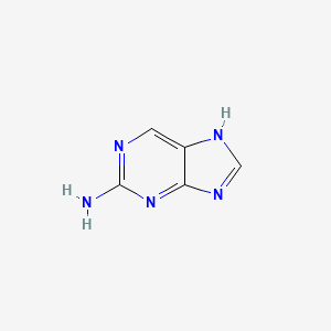 7H-Purin-2-amine chemical structure (CAS 452-06-2)