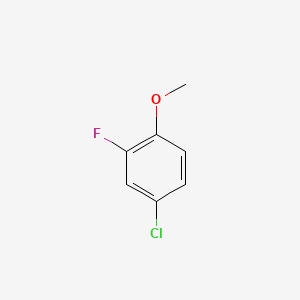 4-Chloro-2-fluoro-1-methoxybenzene chemical structure (CAS 452-09-5)