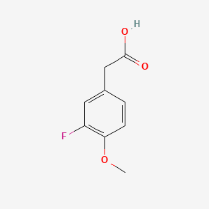 3-Fluoro-4-methoxyphenylacetic acid chemical structure (CAS 452-14-2)