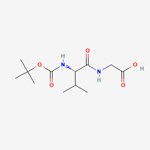 Boc-Val-Gly-OH chemical structure (CAS 45233-75-8)
