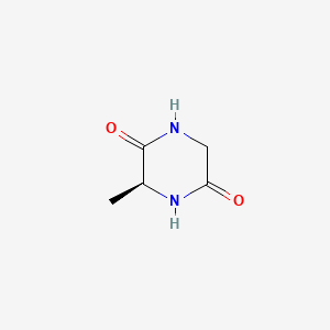 (S)-3-Methylpiperazine-2,5-dione chemical structure (CAS 4526-77-6)