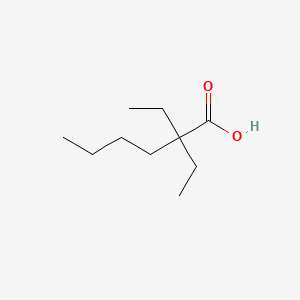 2,2-Diethylhexanoic acid chemical structure (CAS 4528-37-4)