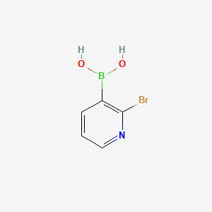 (2-Bromopyridin-3-yl)boronic acid chemical structure (CAS 452972-08-6)