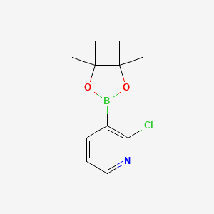 2-Chloro-3-(4,4,5,5-tetramethyl-1,3,2-dioxaborolan-2-yl)pyridine chemical structure (CAS 452972-11-1)