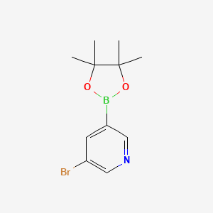3-Bromo-5-(4,4,5,5-tetramethyl-1,3,2-dioxaborolan-2-yl)pyridine chemical structure (CAS 452972-13-3)