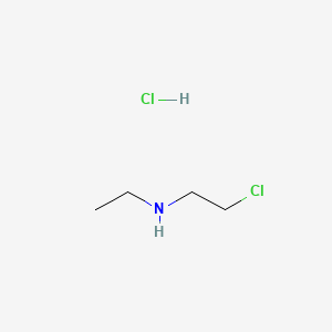 2-Chloro-N-ethylethanamine hydrochloride chemical structure (CAS 4535-87-9)