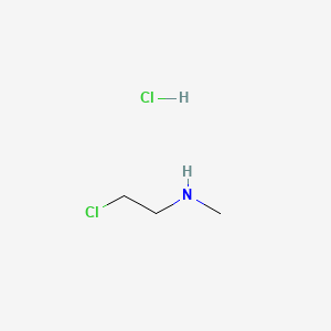 2-Chloro-N-methylethanamine hydrochloride chemical structure (CAS 4535-90-4)