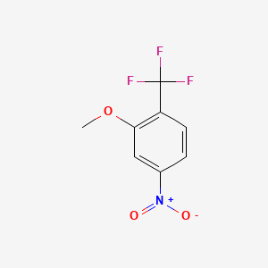 2-Methoxy-4-nitro-1-(trifluoromethyl)benzene chemical structure (CAS 453560-74-2)