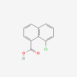 8-Chloro-1-naphthoic acid chemical structure (CAS 4537-00-2)