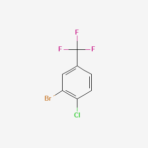 2-Bromo-1-chloro-4-(trifluoromethyl)benzene chemical structure (CAS 454-78-4)