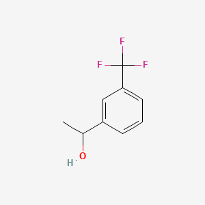1-[3-(Trifluoromethyl)phenyl]ethanol chemical structure (CAS 454-91-1)