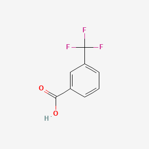 3-(Trifluoromethyl)benzoic acid chemical structure (CAS 454-92-2)