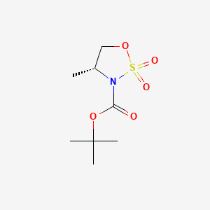 (R)-3-Boc-4-methyl-1,2,3-oxathiazolidine 2,2-Dioxide chemical structure (CAS 454248-53-4)