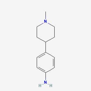 4-(1-Methylpiperidin-4-yl)aniline chemical structure (CAS 454482-12-3)