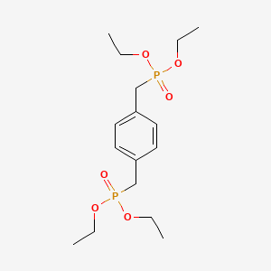 Tetraethyl (1,4-phenylenebis(methylene))bis(phosphonate) chemical structure (CAS 4546-04-7)